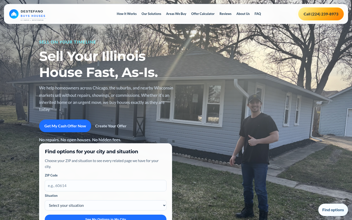 DeStefano Buys Houses website preview