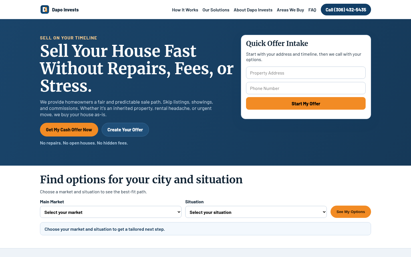 Dapo Invests website